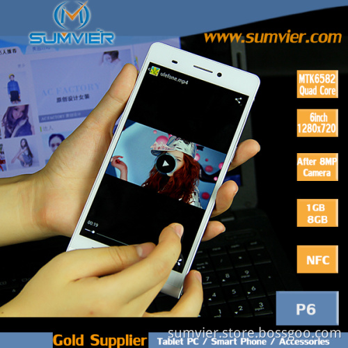 6inch Android 4.2 Mtk6589 Smart Phone with Quad Core